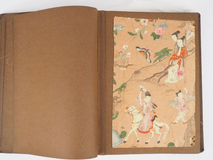 Album de 14 encres et couleurs sur papier personnages, sujets animalie