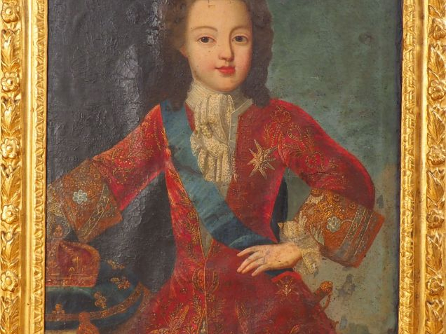 Ecole française XVIIIème. "Portrait du dauphin". Huile sur toile. Dim 