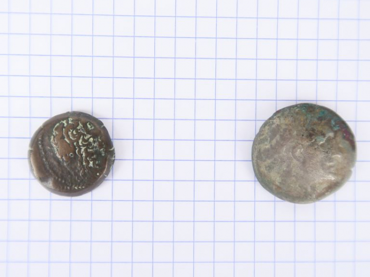 Royaume lagide d’Egypte, lot composée d’un tétradrachme fourré et d’un