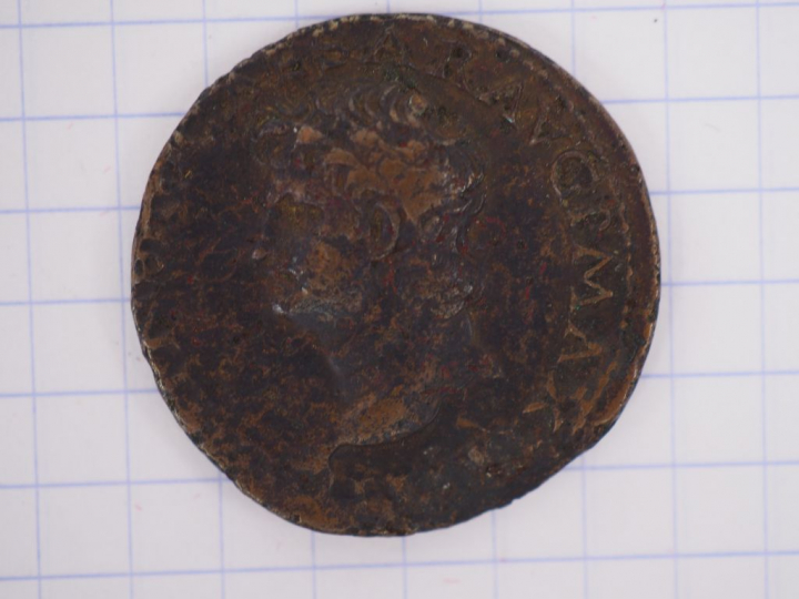 Néron (54-68 apr. J.-C.), as, A/ IMP NERO CAESAR AVG P MAX TR P P P, T