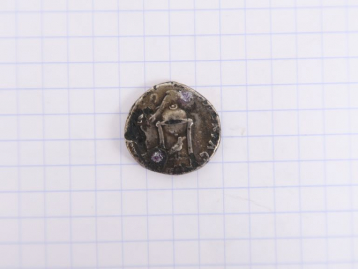 Vitellius (69 apr. J.-C.), denier, A/ VITELLIVS GERM IMP TR P, tête à 