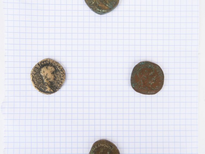 Gordien III (238-244 apr. J.-C.), lot de quatre sesterces dont R/ MARS