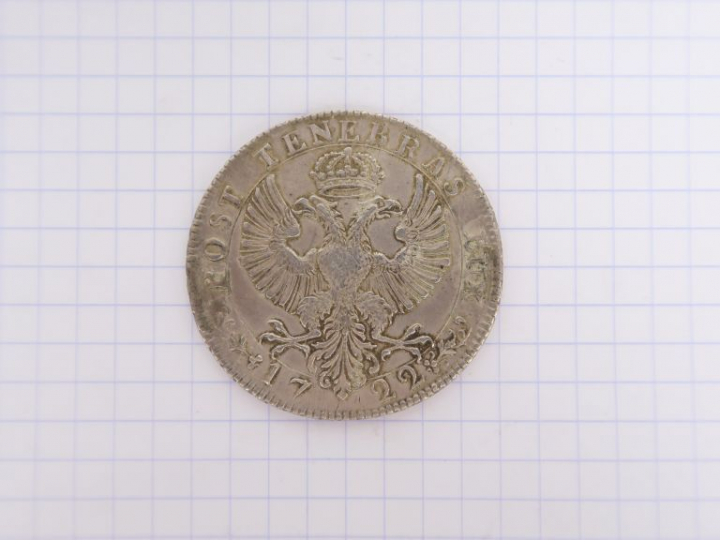 Suisse, Genève, 1 thaler ou écu, 1722. TB