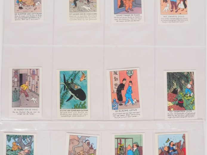 Collection CASTERMAN (1976) 19 CHROMOS "les Albums de Tintin et Milou"