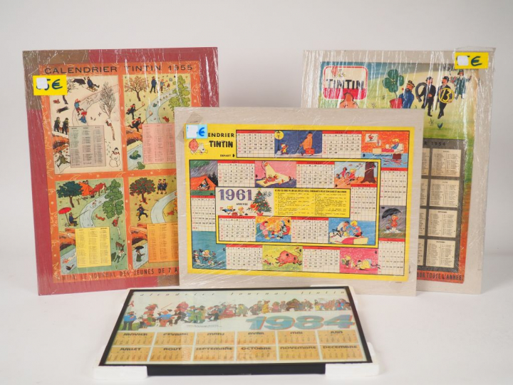 4 calendriers 1954, 1955,1961 + Calendrier 1984