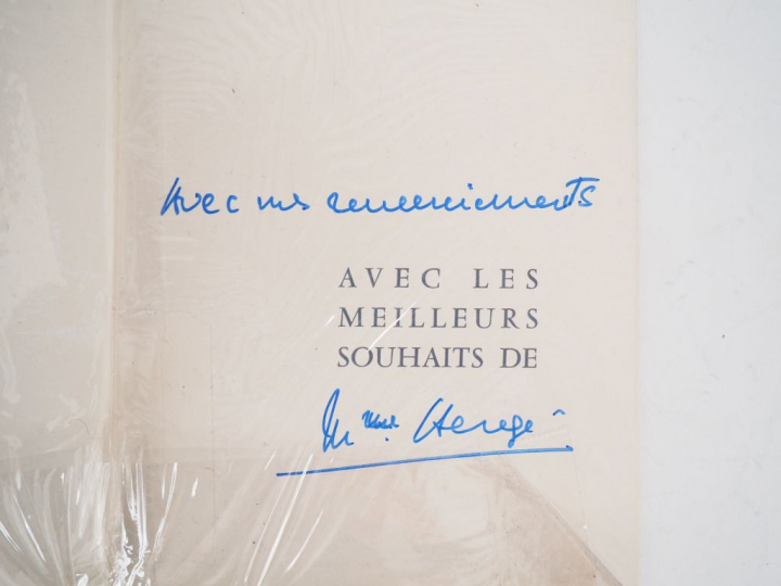 Carte de vœux 1965/1966 : Joyeux Noël, Bonne année découpés dans les a