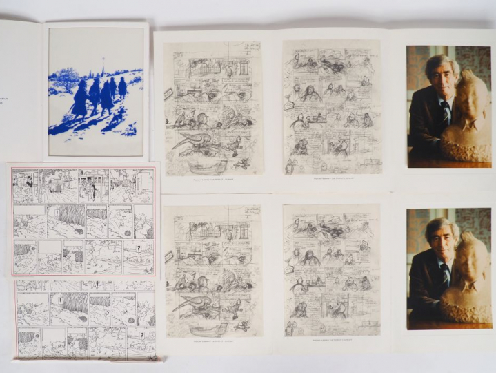 Ensemble de 5 cartes de vœux des années 1984 x2,1985,1986x 2 non signé