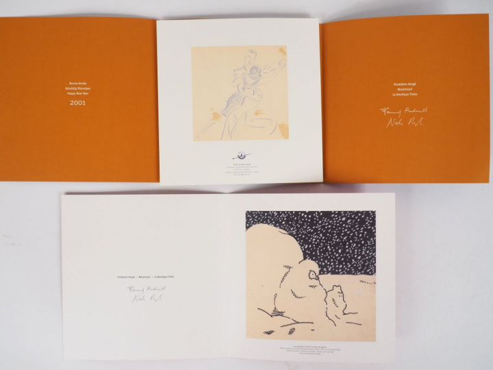 Ensemble de 10 cartes de vœux des années 2000 (Signée Fanny,Rick et To