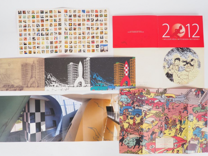 Ensemble de 6 cartes de vœux des années 2010, 2011,2012,2013,2014,2015