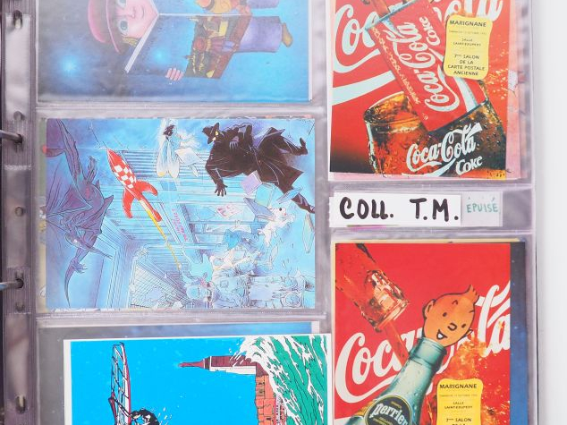 Classeur entier de 399 cartes dont 198 cartes postales d'éditions dive