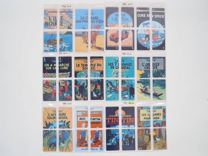 TINTIN 12 PUZZLES CARTE TELEPHONIQUE. 500 EX. 2002 . CANADA NIAGARA FA