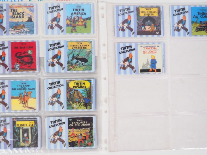 19 cartes téléphoniques PHONECARD "UNICOM" TINTIN COLLECTION reprenant