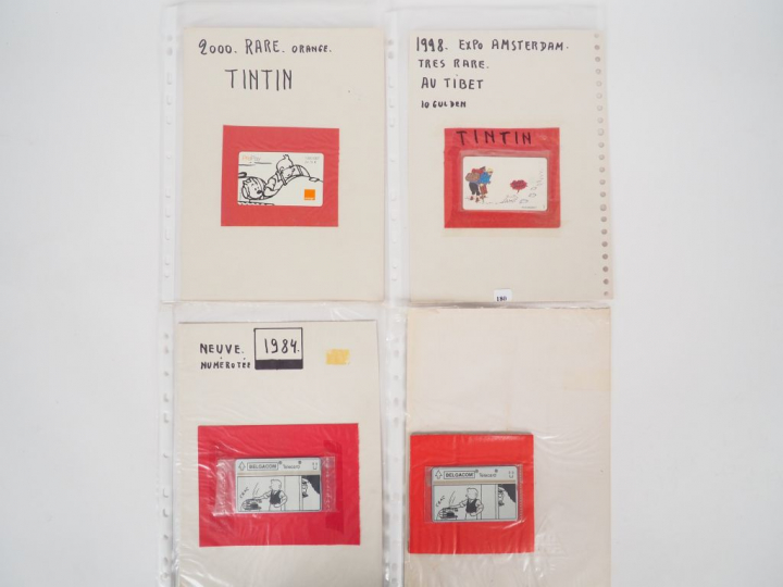 4 cartes téléphoniques dont 1 Orange, 2 BELGACOM, 1 expo AMSTERDAM AU 