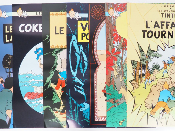 21 AFFICHES couverture d'albums différentes dont 8 numerotées NEUF