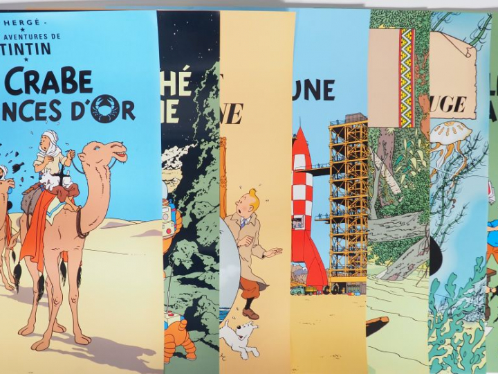 21 AFFICHES couverture d'albums différentes dont 8 numerotées NEUF