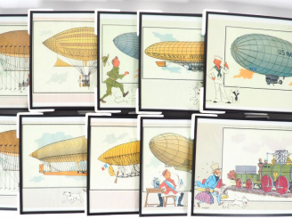 Vente aux enchères 36 SUPERBES Cadres "VOIR ET SAVOIR CHROMOS AEROSTATION" EN TTBE