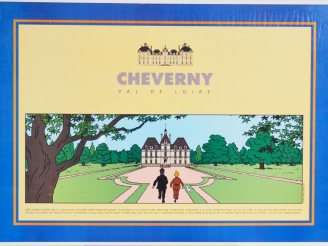 Vente aux enchères Poster encadré représentant le CHÂTEAU DE CHEVERNY 50x70 cm + 1 cadre 