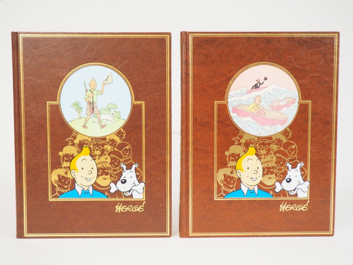 L'œuvre Intégrale d'HERGE Edition ROMBALDI (T1 et T2) TBE