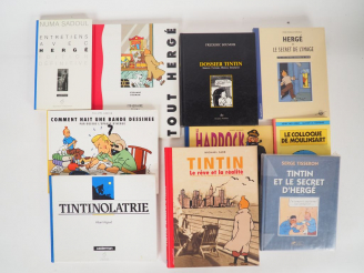 Vente aux enchères 10 ouvrages sur Tintin (Le colloque de moulinsart (1983), Tintinolatri