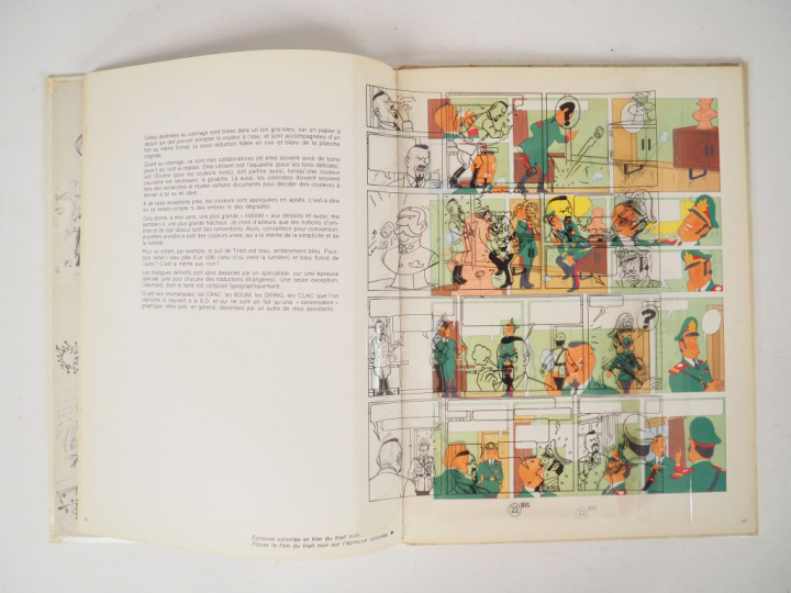 Le Musée Imaginaire de Tintin (1979) avec le film offset de  la planch