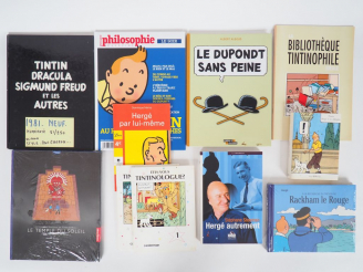 Vente aux enchères 10 ouvrages sur Tintin (Tintin Hergé et la Belgité  (1994), Hergé Autr