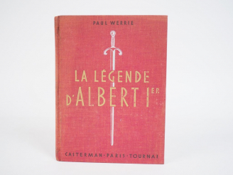 Vente aux enchères La Légende d'ALBERT 1er 1935, h.textes couleurs, illustration Herge