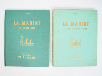 Vente aux enchères LA MARINE I et II VIDE ( BE pour le I et TTBE pour le II)