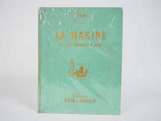 Vente aux enchères LA MARINE- I- Des origines a 1700 - 1954 - COMPLET - TBE déchirure sur