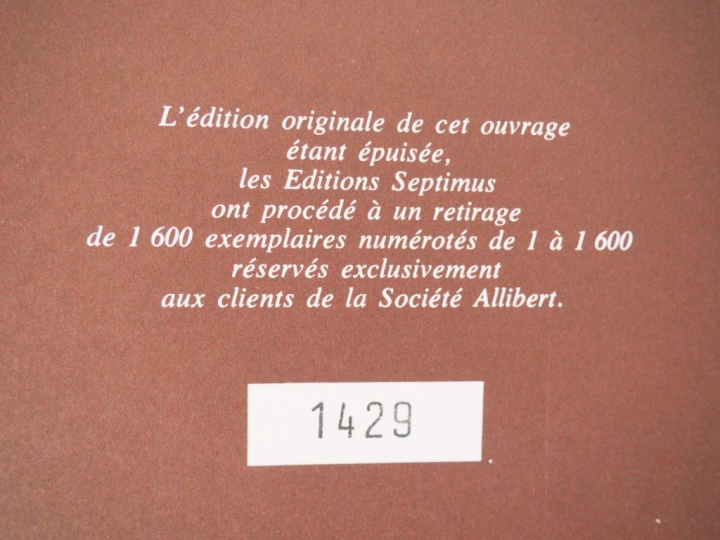L'Histoire de l'Automobile Ed septimus 1979 TL 1600 EXPL numérotées (i