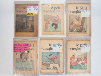 Vente aux enchères Le petit XXe : Ensemble de 6 numéros pour l'année 1934 (N° 6,11,15,20,