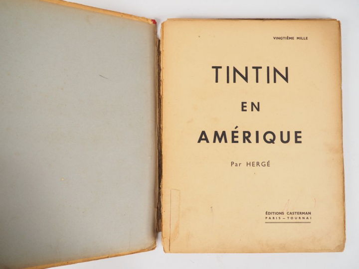Les Aventures de Tintin reporter - Tintin en AMERIQUE -1939 NB - 4e pl