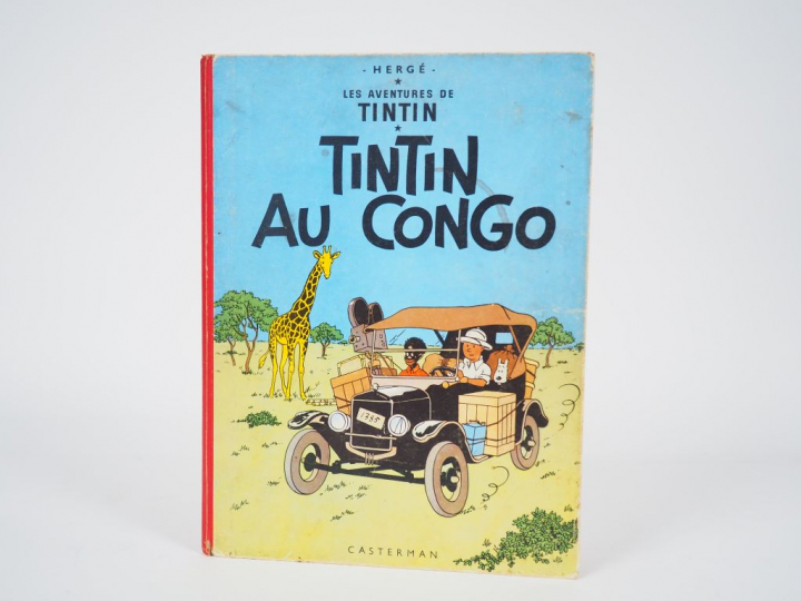 TINTIN AU CONGO - 1960 - DR-4e plat B29- Intérieur en TBE avec taches 