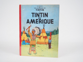 Vente aux enchères Tintin en Amérique - 1957 - DR B20 bis - Album en TBE+