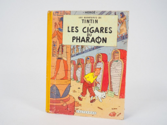 Vente aux enchères Les Cigares du Pharaon -1955- DJ-4e plat B14 EO couleur Francaise - DL