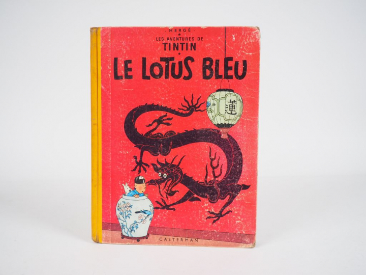 Le LOTUS BLEU - 1955 - DJ-4e plat B14- Album en BE +/TBE coins un peu 
