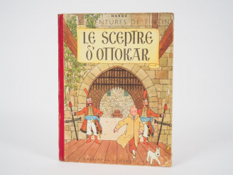 Vente aux enchères Le Sceptre d'Ottokar- 1947 - DR B1 - EO 1ere couleurs- Page de titre e