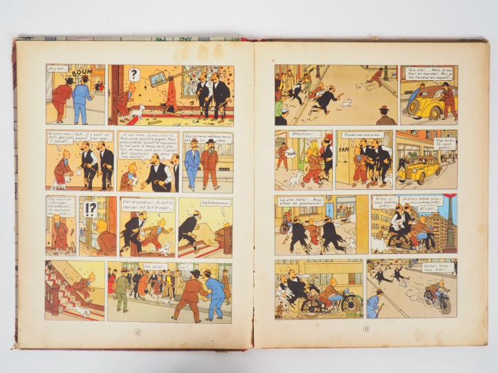 Le Sceptre d'Ottokar- 1955 - DR B12 -Intérieur BE tâches de gras sur l