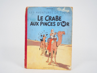 Vente aux enchères Le Crabe aux pinces d'Or - 1951 - DR B5 - Intérieur BE - Coins frottés