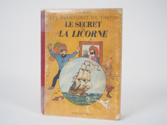 Vente aux enchères Le Secret de la Licorne - 1943 - DR A20 - Tirage 30031 ex Edition Belg