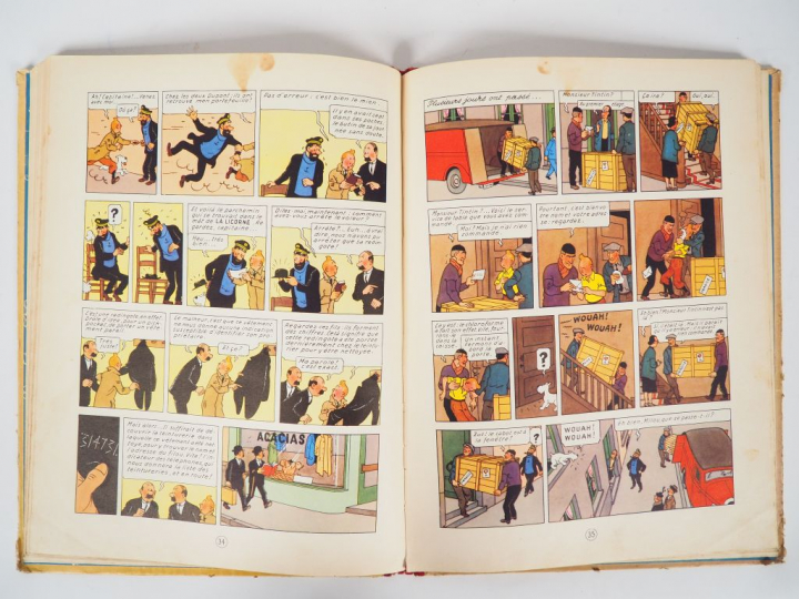 Le Secret de la Licorne - 1954 - DR B9 -Intérieur TBE - Coins abimés e