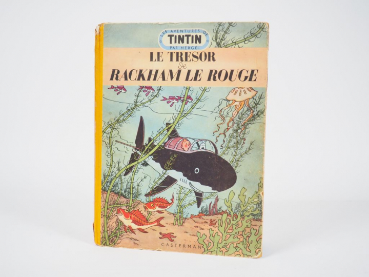 Le trésor de Rackham le Rouge - 1952 - DJ B7 - Album au médaillon bleu