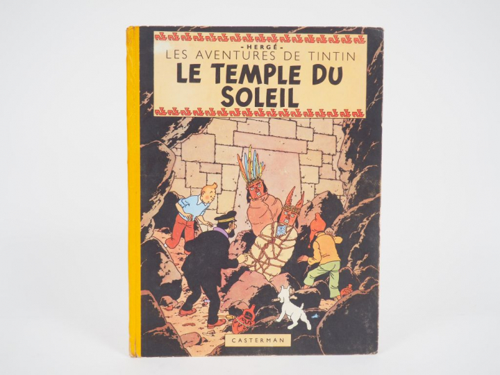 Le Temple du Soleil - 1949 - DJ B3 - EO - 2 symboles incas jaunes en p