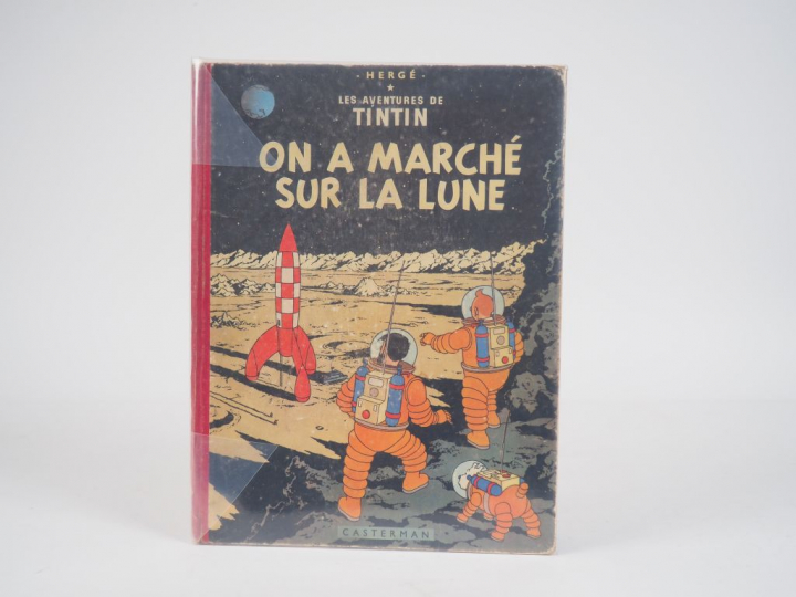 On a marché sur la Lune - 1954 - B11 -EO Belge DR- Intérieur avec trac