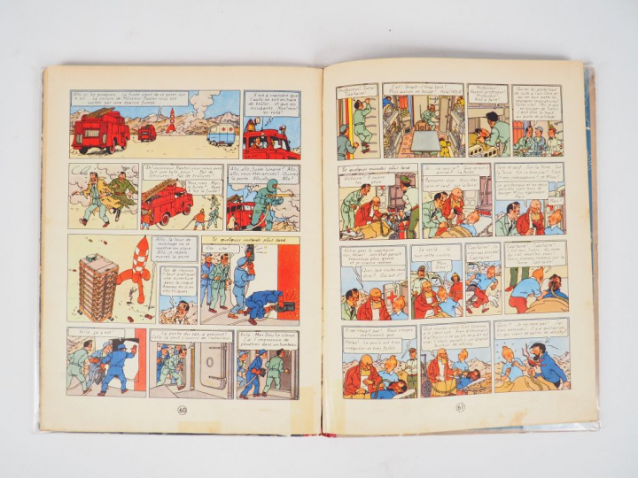 On a marché sur la Lune - 1954 - B11 -EO Belge DR- Intérieur avec trac