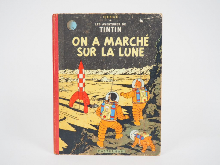 On a marché sur la Lune-1958-DR B24-Intérieur : TBE - Coins abimés et 