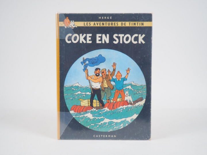 Coke en Stock - 1958 - EO Belge DJ- B24 page bleue clair avec trace sc