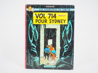 Vente aux enchères Vol 714 pour Sydney - 1968 - DR B37- 2e Tirage - Couv TBE - Intérieur 