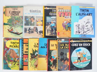 Vente aux enchères LOT de 12 albums : L'oreille cassée (B35 EM) , Tintin et les Picaros (