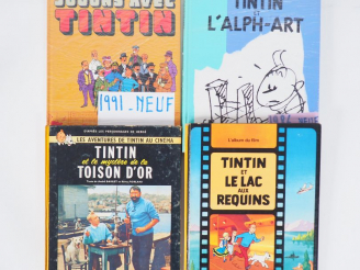Vente aux enchères LOT de 4  albums :  Tintin et le mystère de la Toison d'or (B32 BE+), 