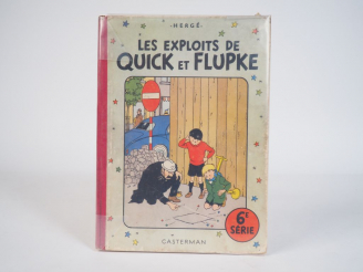 Vente aux enchères Les exploits de Q et F, 6eme SERIE EO - Dos Toilé rouge, 2e Plat B9 (1